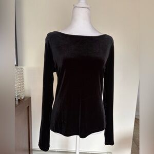 🎾Black Velvet Pantsuit w/Embroidered Bell Sleeve